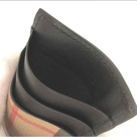 BURBERRY Nova Check PVC Card Case Beige - Picture 6 of 8